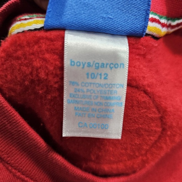 HBC 2005 Official Team Canada Olympic Red Y2K Sweatshirt BOYS SIZE 10/12 - Picture 13 of 14